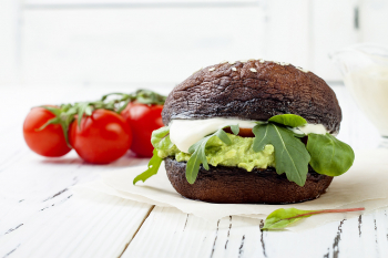 Guacamolés gomba burger